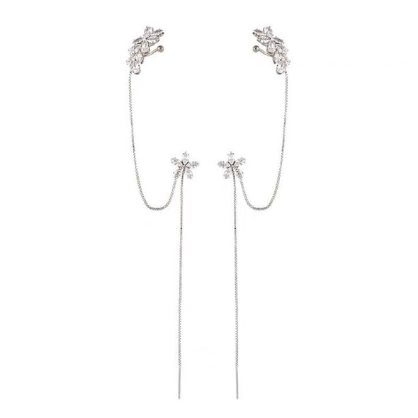 J&S Water Flower Drop Earrings