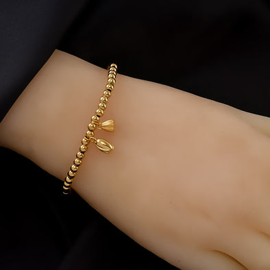 Golden Lotus Seed Bracelet